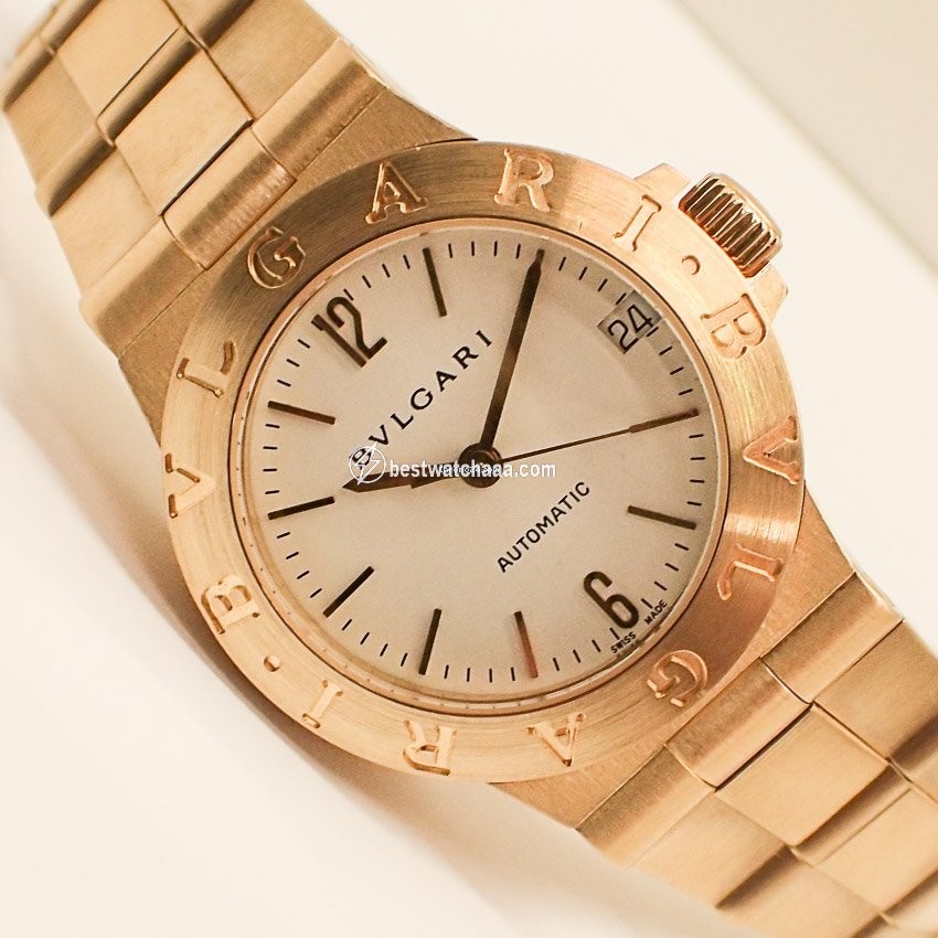 Bulgari Diagono Womens watch Automatic Yellow gold LCV 29 G