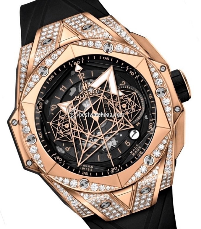 Hublot Big Bang Sang Bleu Mens watch Unisex Automatic Rose gold 418.OX.1108.RX.1604.MXM20