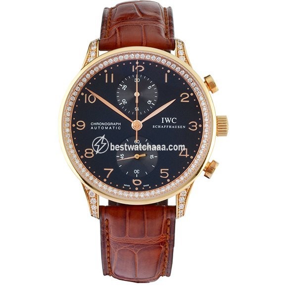IWC Portuguese Chronograph Mens watch Unisex Automatic Rose gold IW371443