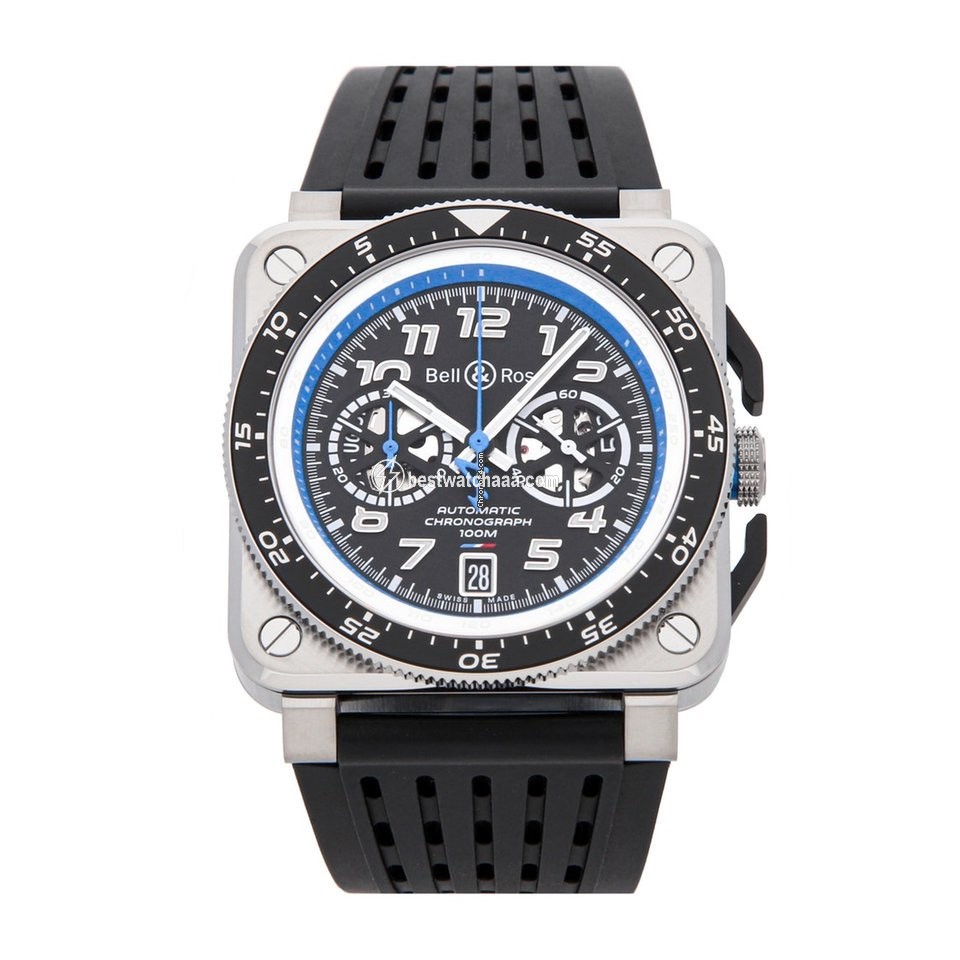 Bell & Ross BR 03-94 Chronographe Mens watch Unisex Automatic Steel BR0394-A521 SRB