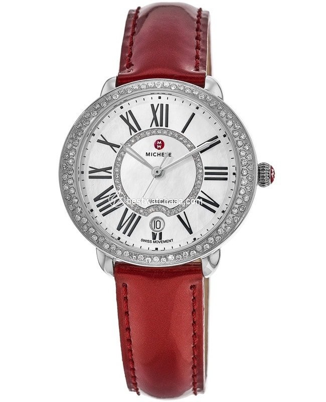 Michele Serein Womens watch Quartz Steel MWW21B000030-RED PATENT