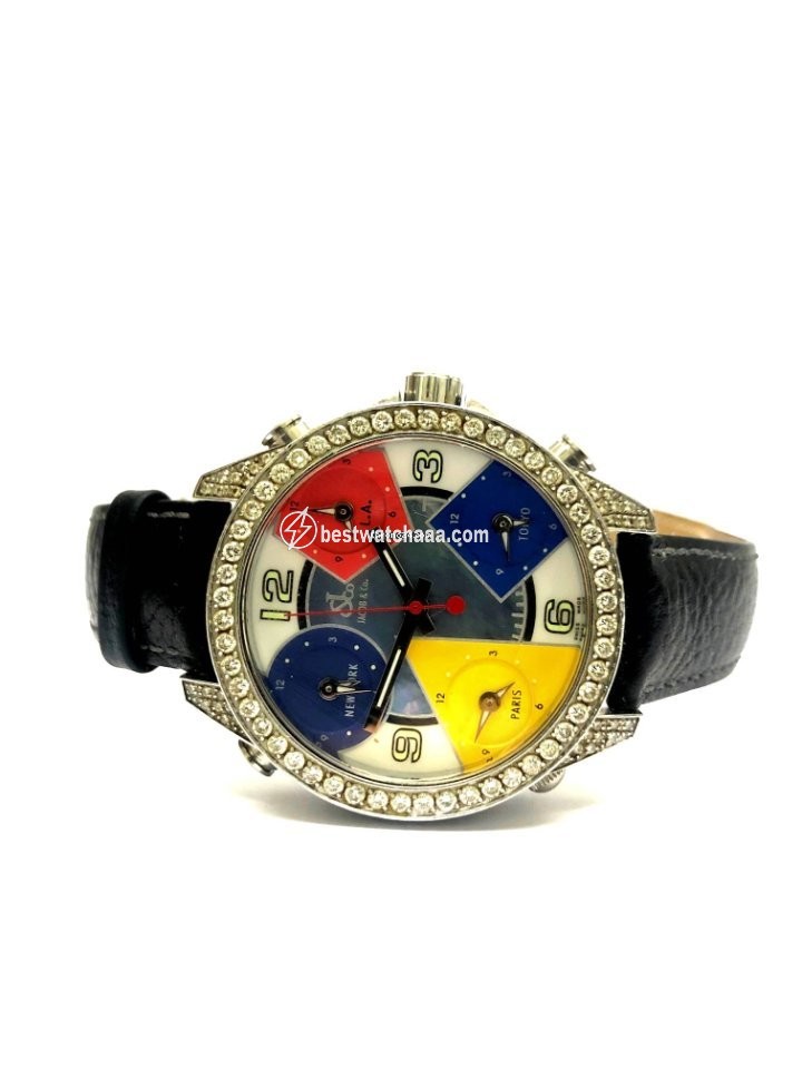Jacob & Co. Five Time Zone Mens watch Unisex Quartz Steel JC-4