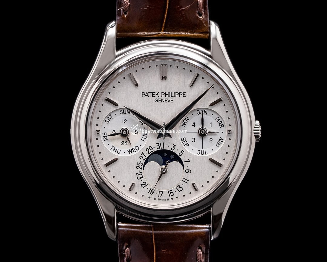 Patek Philippe Perpetual Calendar Mens watch Unisex Automatic White gold 3940G