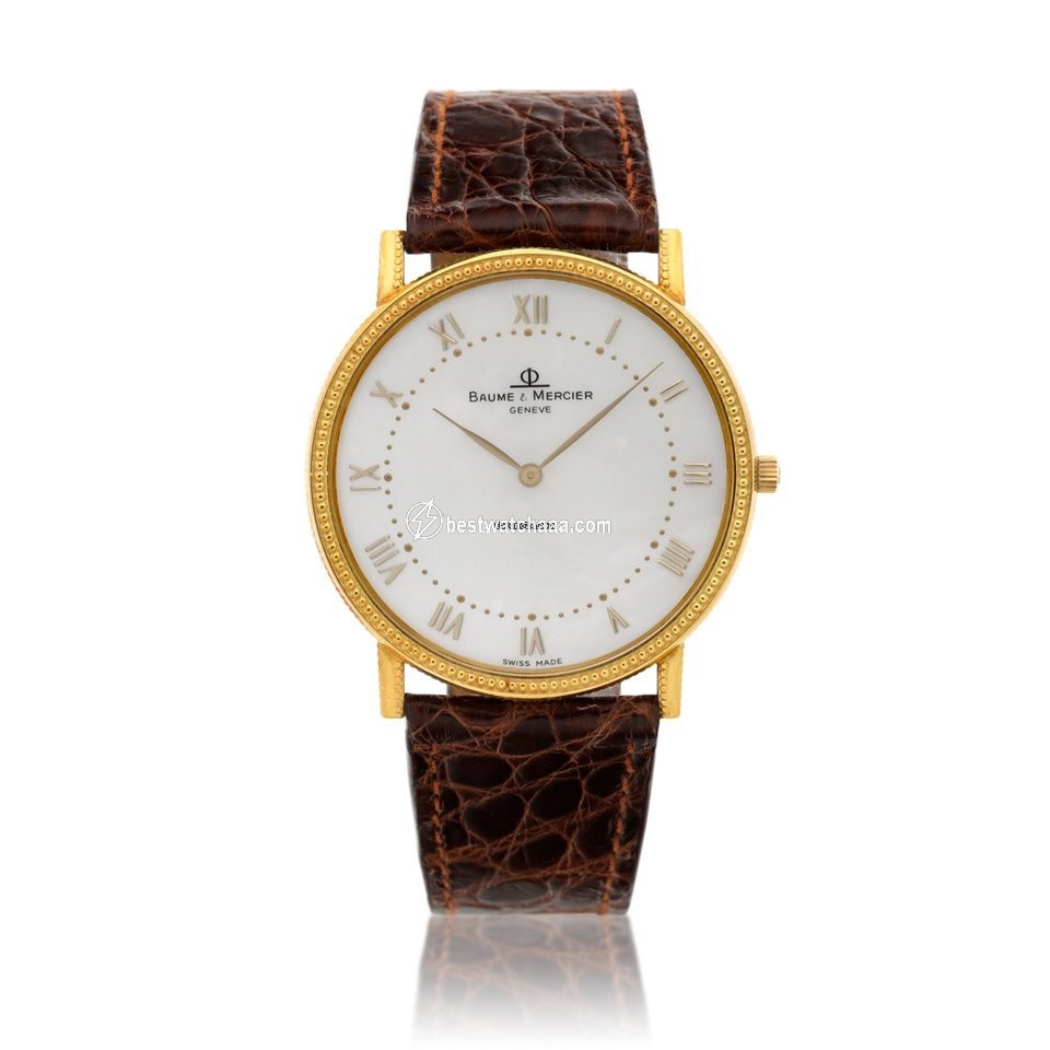 Baume & Mercier Mens watch Unisex Quartz Yellow gold 15607