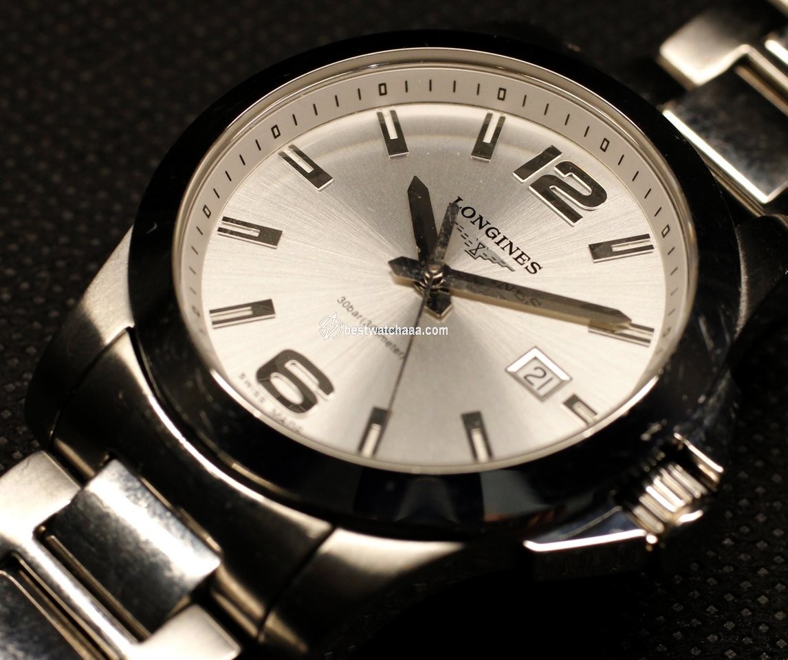 Longines Mens watch Unisex Quartz Steel L3.659.4.58.6