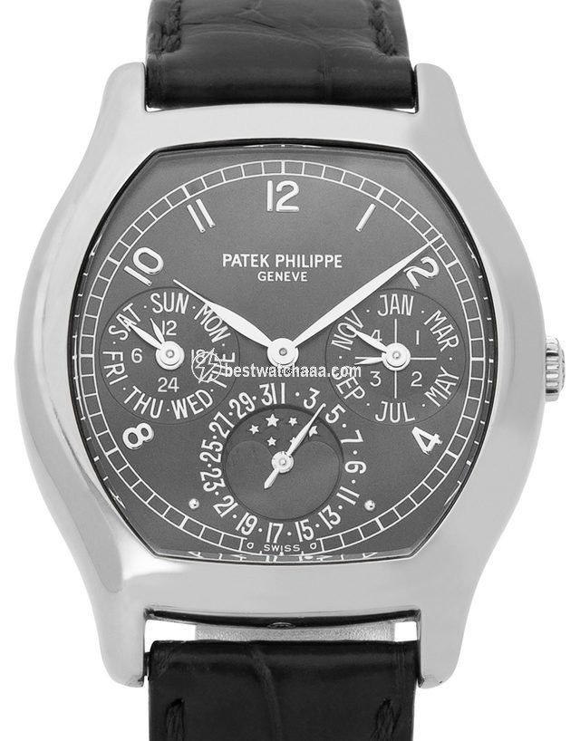 Patek Philippe Perpetual Calendar Mens watch Unisex Automatic White gold 5040G-016
