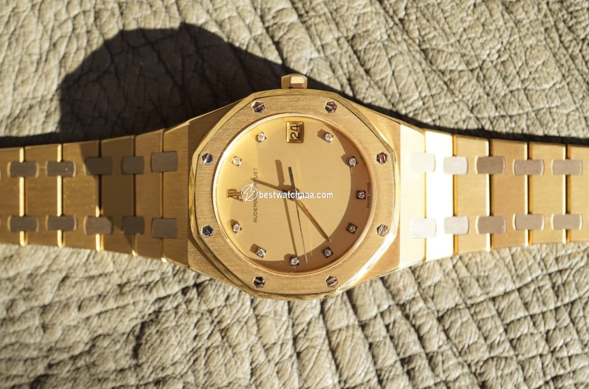Audemars Piguet Royal Oak Mens watch Unisex Quartz Yellow gold 6023