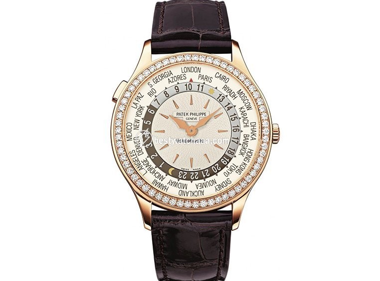 Patek Philippe World Time Mens watch Unisex Automatic Rose gold 7130R-001