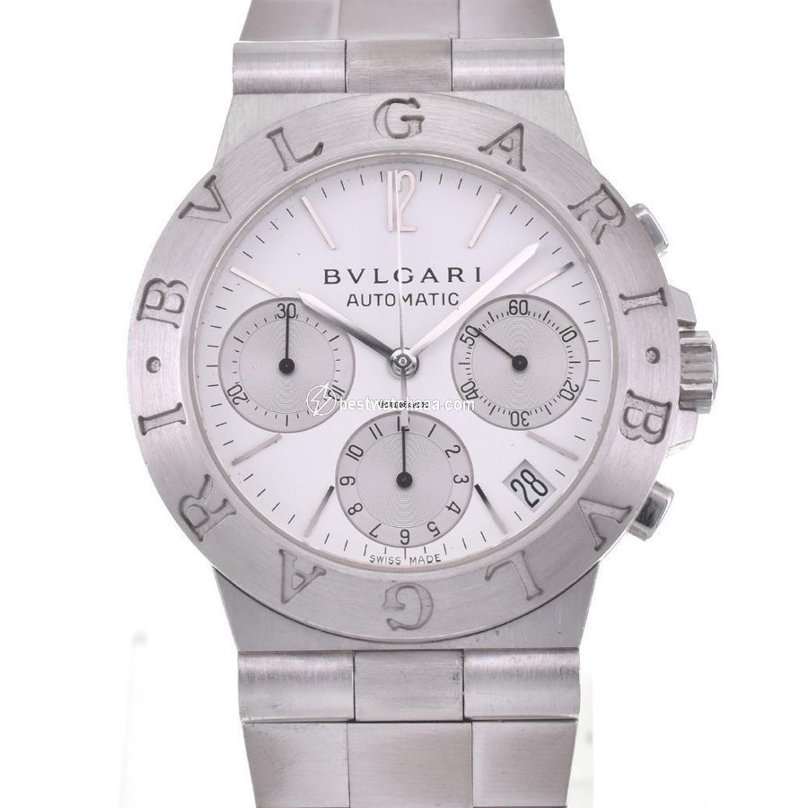 Bulgari Diagono Mens watch Unisex Automatic White gold CHW35G AUTO