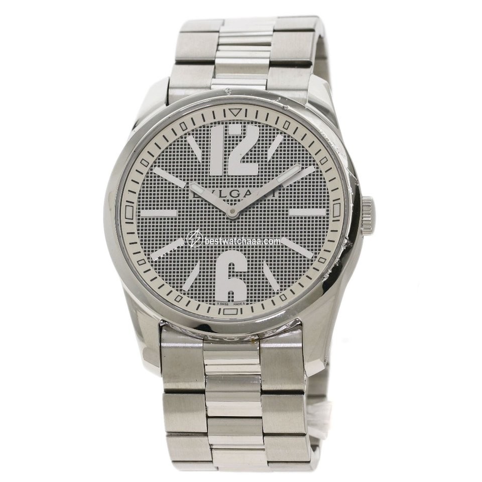 Bulgari Mens watch Unisex Quartz Steel ST44SS