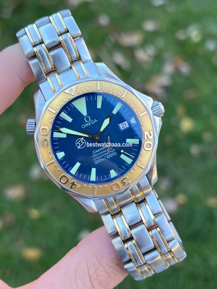 Omega Seamaster Mens watch Unisex Automatic Gold Steel 2455.80