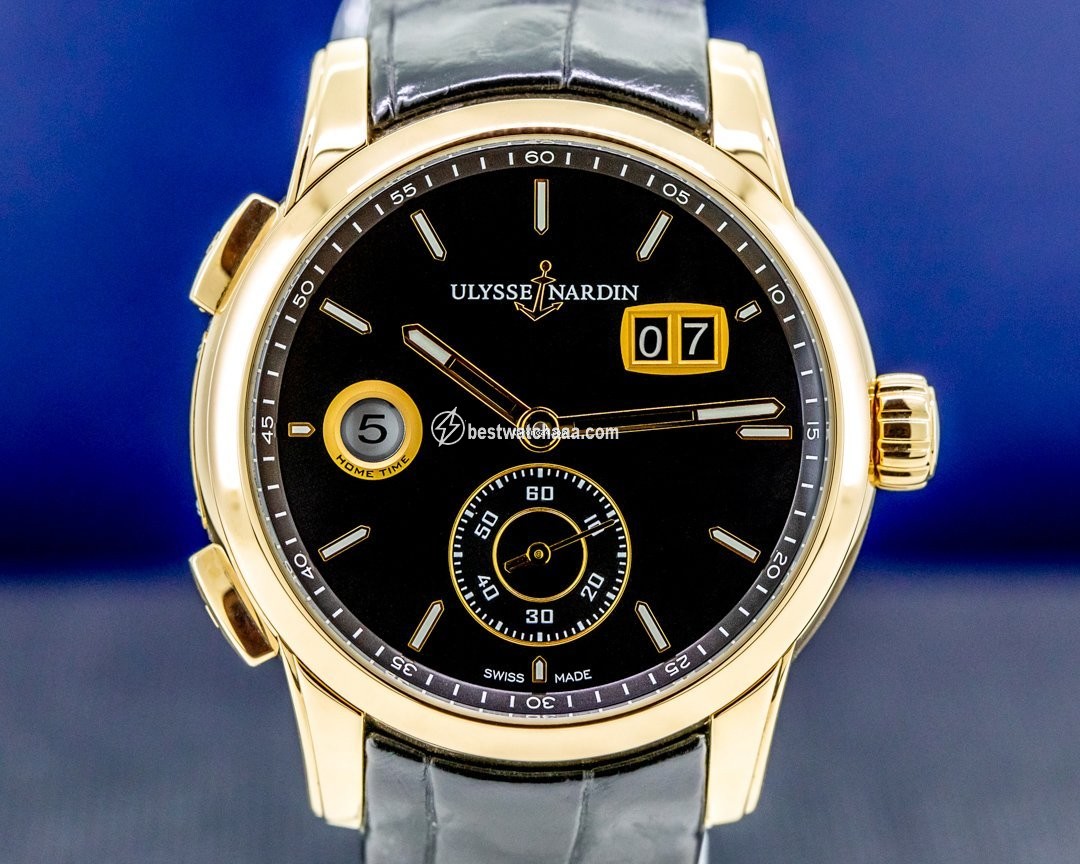 Ulysse Nardin Dual Time Mens watch Unisex Automatic Rose gold 3346-126 92