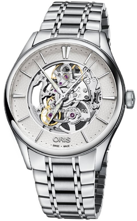 Oris Artelier Skeleton Mens watch Unisex Automatic Steel 01 734 7721 4051-07 8 21 88