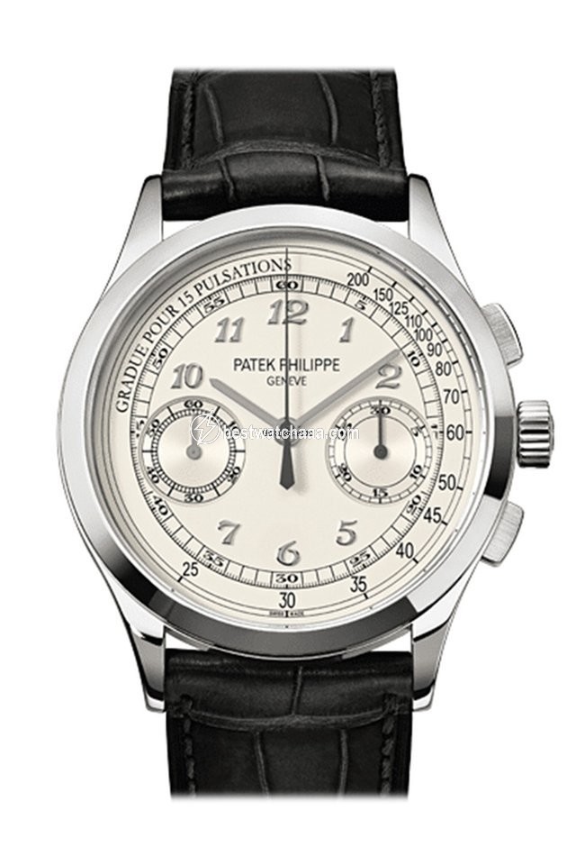 Patek Philippe Chronograph Mens watch Unisex Manual winding White gold 5170G-001