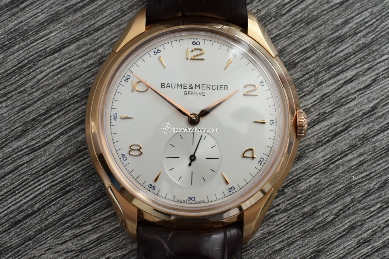 Baume & Mercier Clifton Mens watch Unisex Manual winding Red gold 10060