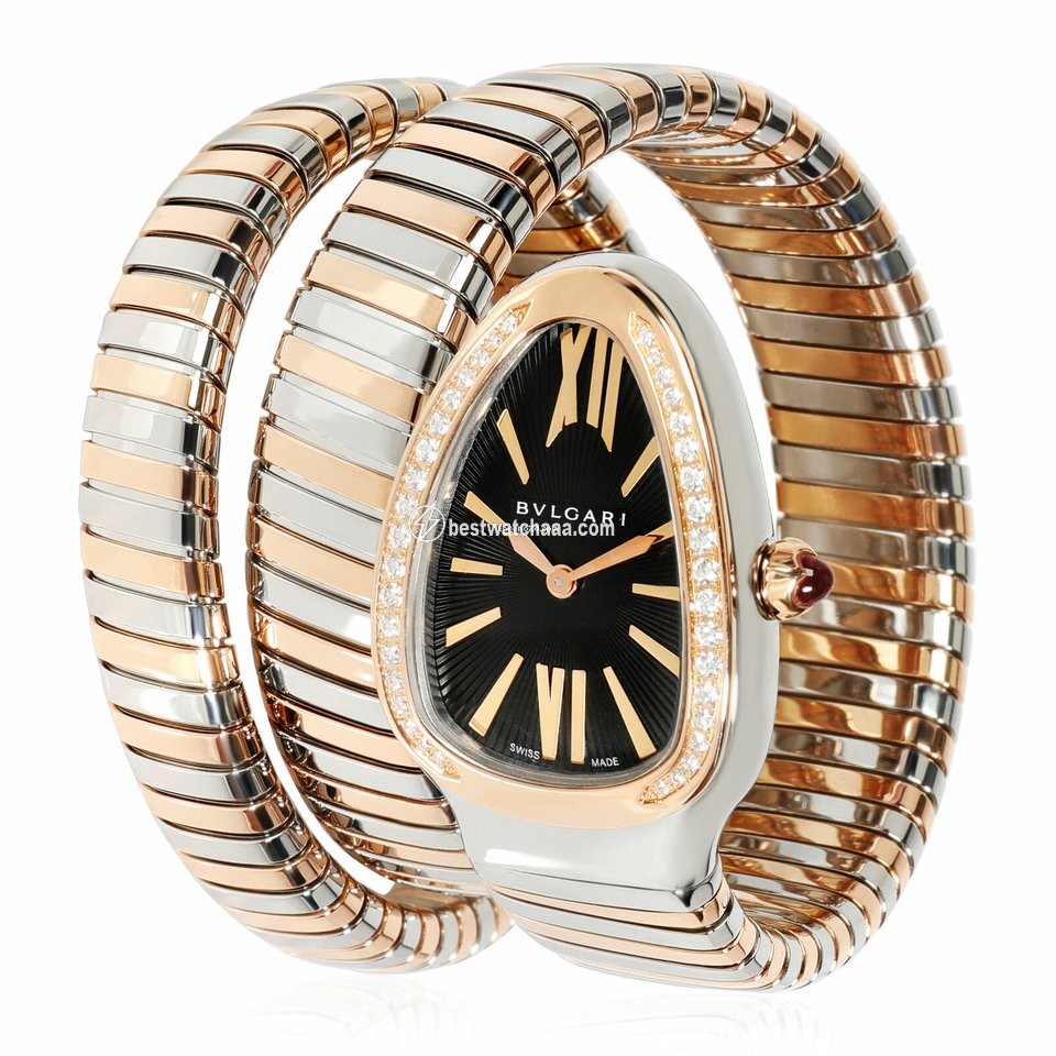 Bulgari Serpenti Womens watch Quartz Gold Steel 102099 SP 35 SPG