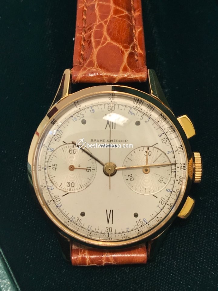 Baume & Mercier Mens watch Unisex Manual winding Yellow gold Baume & mercier chrono