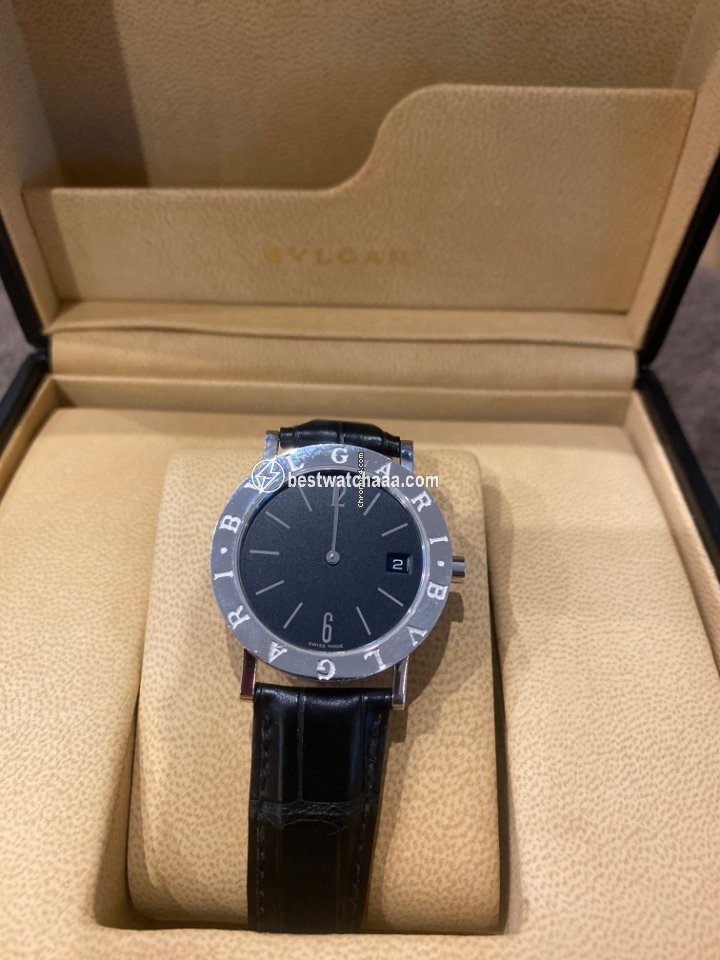 Bulgari Mens watch Unisex Quartz White gold L057