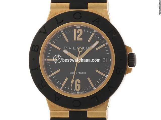 Bulgari Diagono Mens watch Unisex Automatic Yellow gold AL38G
