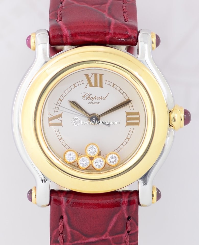 Chopard Happy Sport Womens watch Quartz Gold Steel 27 8246-21