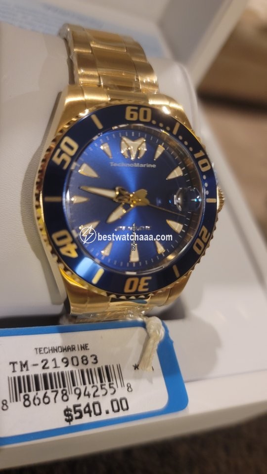 Technomarine Mens watch Unisex Automatic Gold Steel TM-219083
