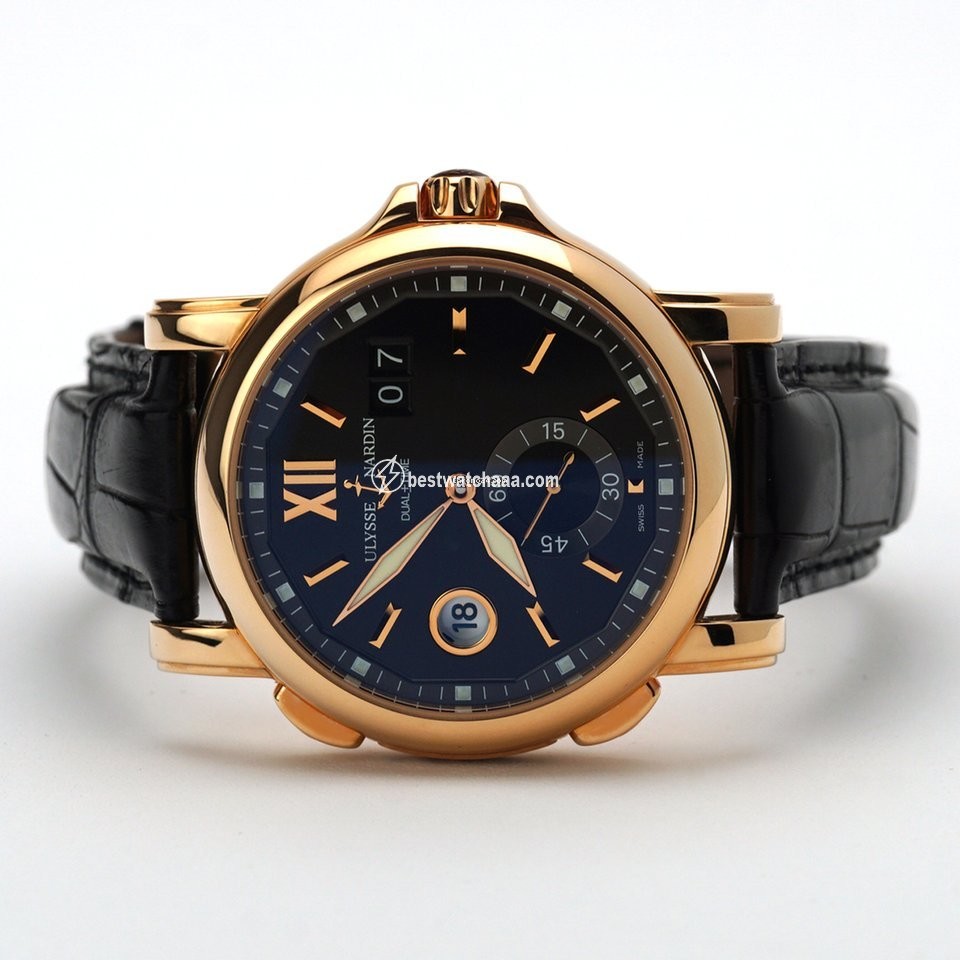 Ulysse Nardin Dual Time Mens watch Unisex Automatic Rose gold 246-55 32
