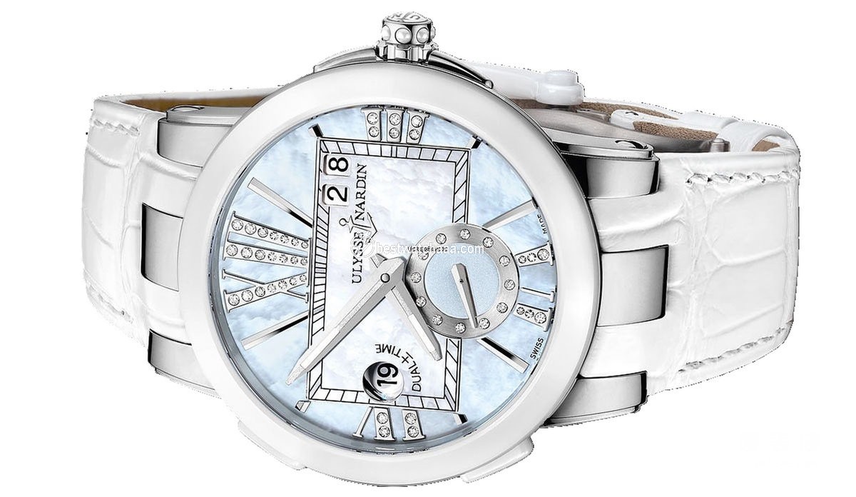 Ulysse Nardin Executive Dual Time Lady Womens watch Automatic Steel 243-10 393