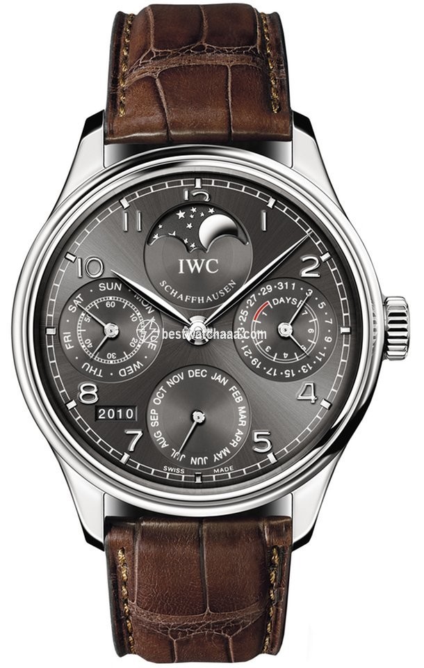 IWC Portuguese Perpetual Calendar Mens watch Unisex Automatic White gold IW502307