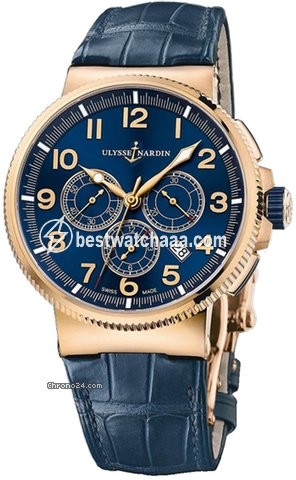 Ulysse Nardin Marine Chronograph Mens watch Unisex Automatic Rose gold 1506-150.63