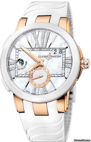 Ulysse Nardin Executive Dual Time Lady Womens watch Automatic Rose gold 246-103-391