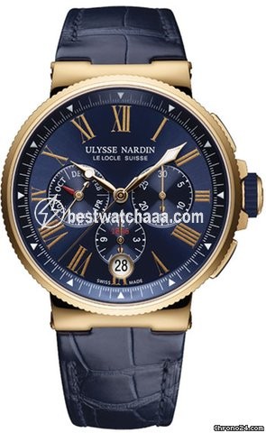 Ulysse Nardin Marine Chronograph Mens watch Unisex Automatic Rose gold 1532-150-43
