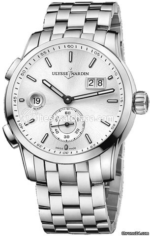 Ulysse Nardin Dual Time Mens watch Unisex Automatic Steel 3343-126-7.91