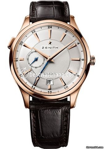 Zenith Elite Dual Time Mens watch Unisex Automatic Rose gold 18.2130.682-02.C498