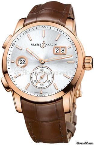 Ulysse Nardin Dual Time Mens watch Unisex Automatic Rose gold 3346-126.91
