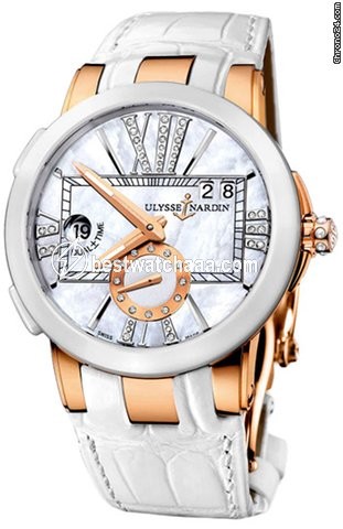 Ulysse Nardin Executive Dual Time Lady Womens watch Automatic Rose gold 246-10-391