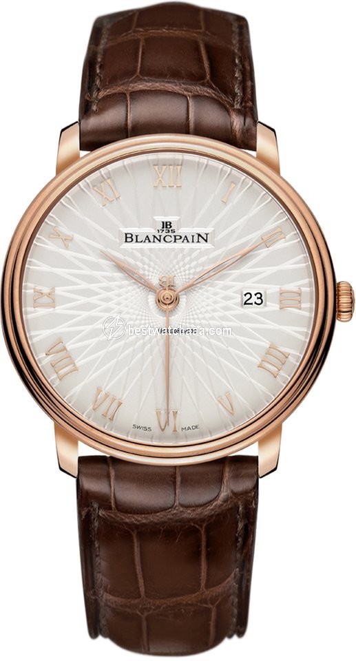 Blancpain Villeret Ultra-Slim Mens watch Unisex Automatic Rose gold 6651c-3642-55a