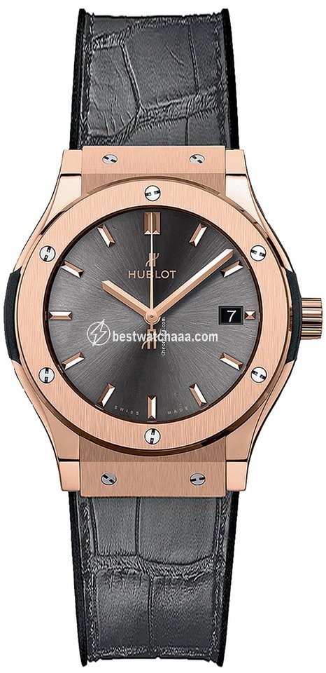 Hublot Classic Fusion Racing Grey Womens watch Quartz Rose gold 581.ox.7081.rx