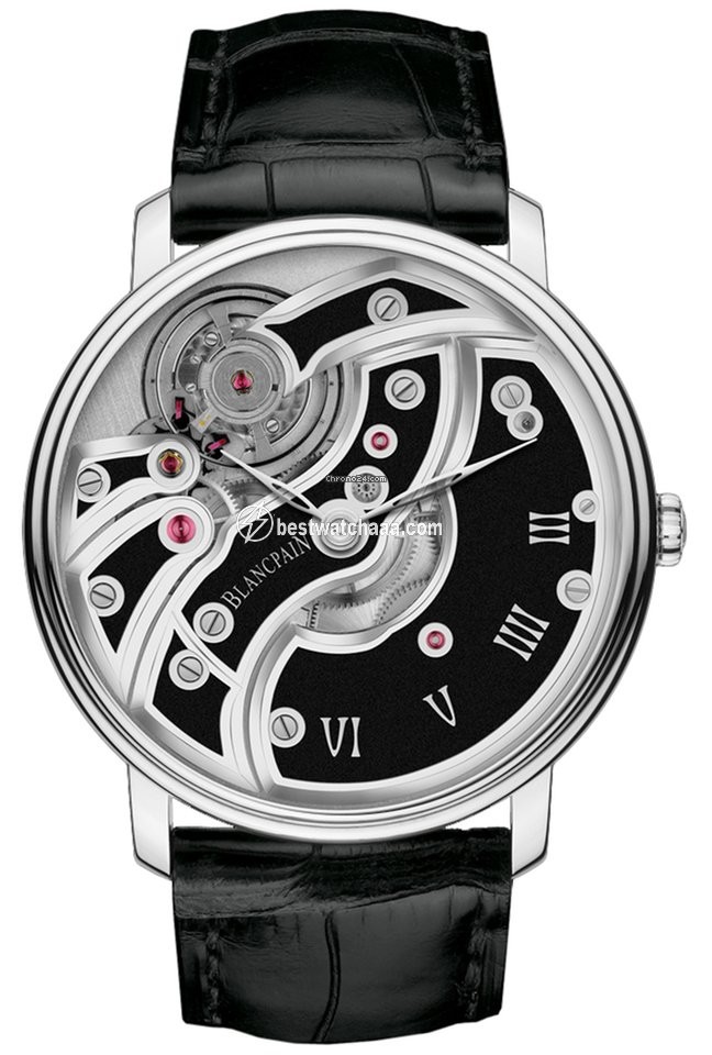 Blancpain Villeret Mens watch Unisex Manual winding White gold 6616-1530-55b