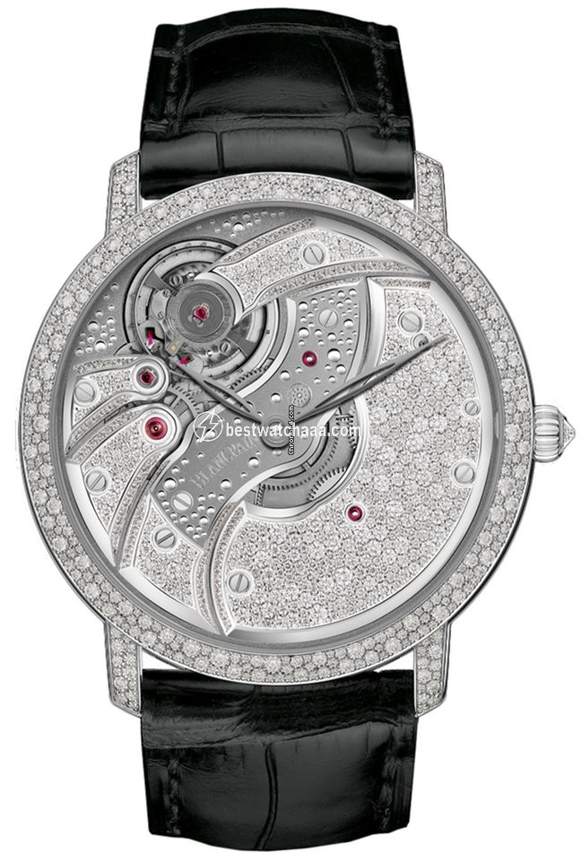 Blancpain Villeret Mens watch Unisex Manual winding White gold 6616-9400-55b