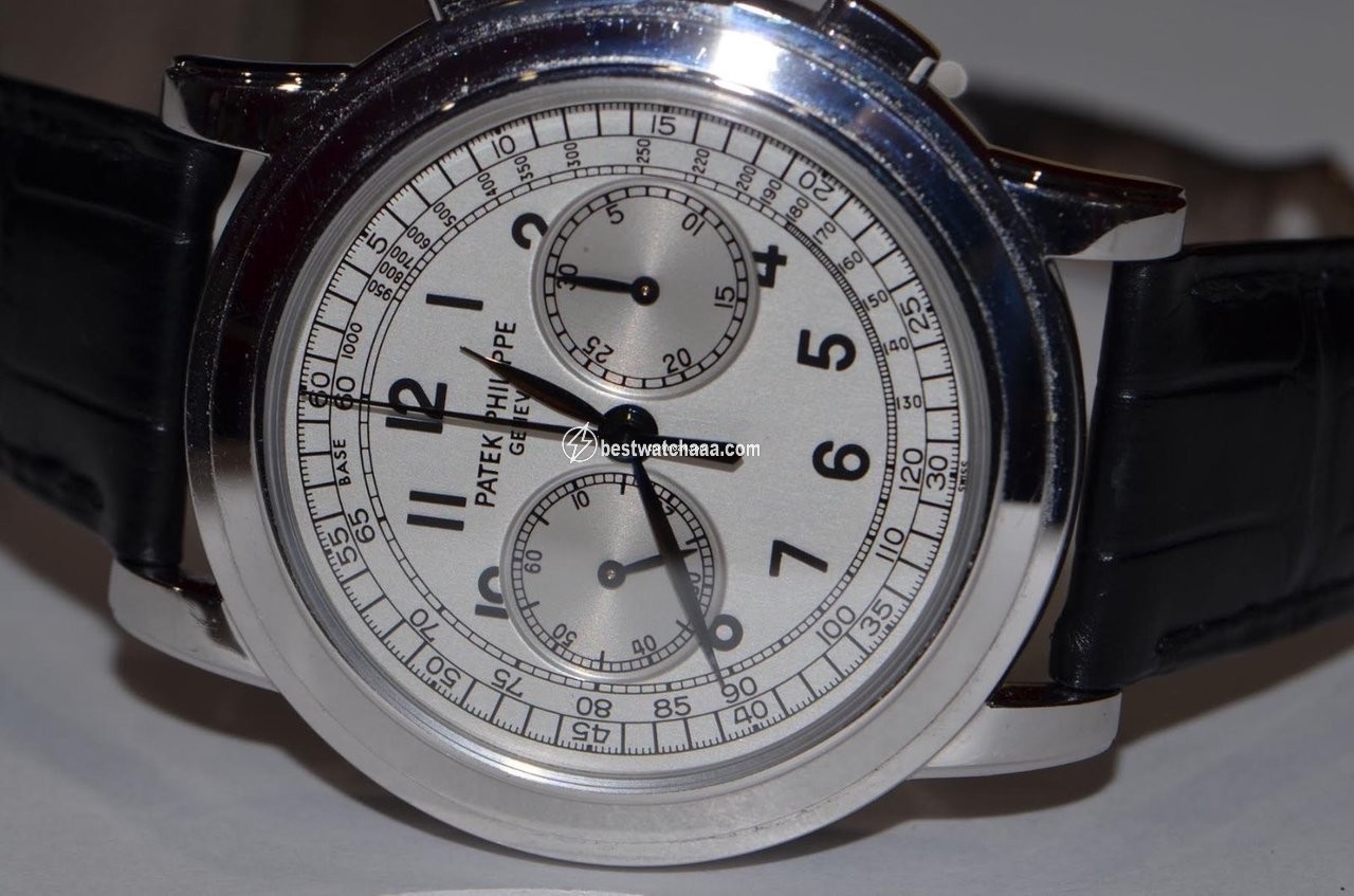 Patek Philippe Chronograph Mens watch Unisex Automatic White gold 5070G