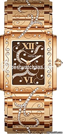 Patek Philippe Twenty~4 Womens watch Quartz Rose gold 4910 54R