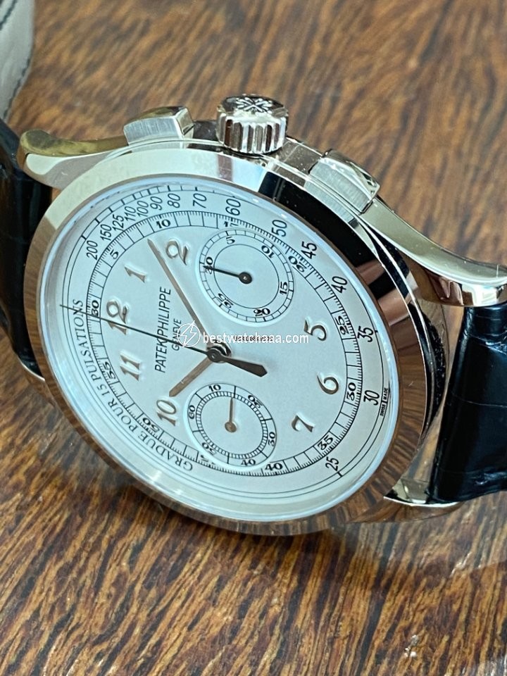 Patek Philippe Chronograph Mens watch Unisex Manual winding White gold 5170G