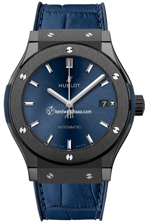 Hublot Classic Fusion Blue Mens watch Unisex Automatic Ceramic 542.cm.7170.lr Ceramic Blue