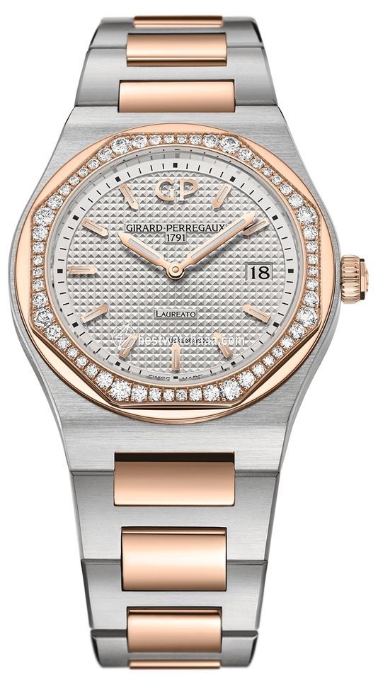Girard Perregaux Laureato Womens watch Quartz Gold Steel 80189d56a132-56a