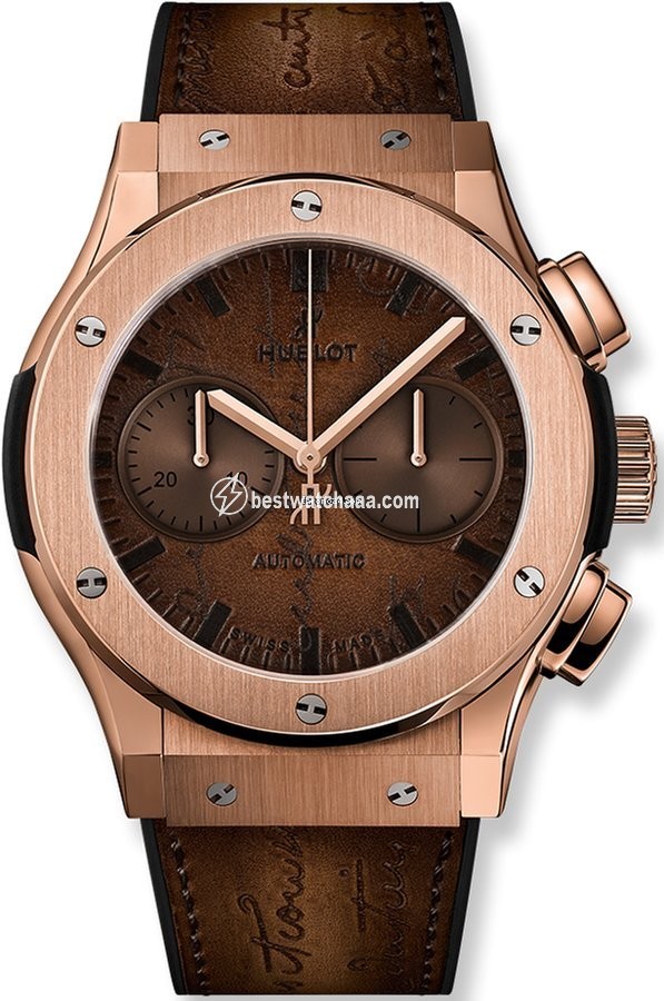 Hublot Classic Fusion Chronograph Mens watch Unisex Automatic Rose gold 521.ox.0500.vr.ber17 BERLUTI