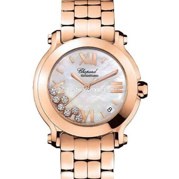 Chopard Happy Sport Womens watch Quartz Rose gold 277472-5002