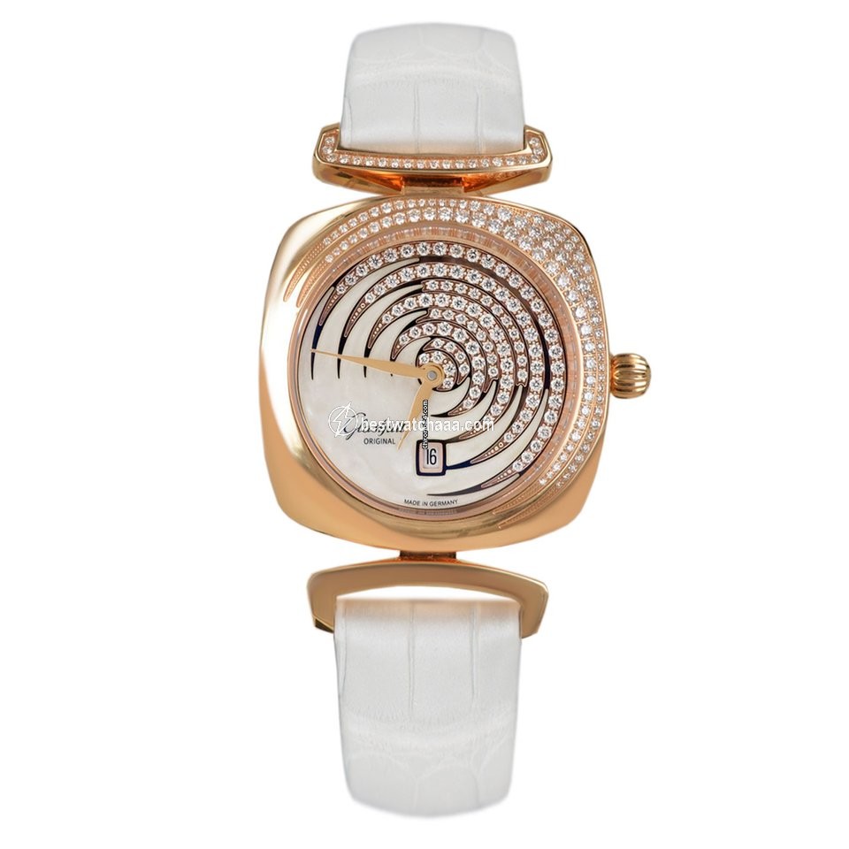 Glash��tte Original Pavonina Womens watch Quartz Red gold 1-03-01-03-15-34 or 03-01-03-15-34
