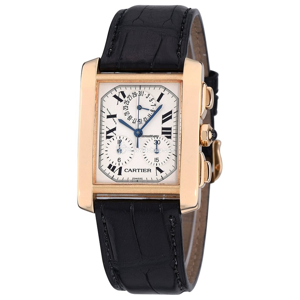 Cartier Tank Francaise Mens watch Unisex Quartz Yellow gold W5000556