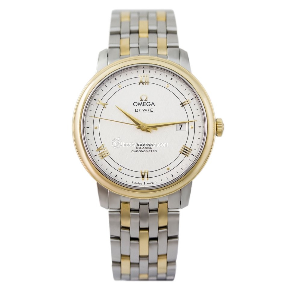 Omega De Ville Prestige Mens watch Unisex Automatic Gold Steel 424.20.40.20.02.001
