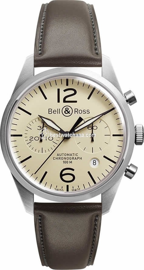 Bell & Ross BR V1 Mens watch Unisex Automatic Steel BRV126-BEI-ST-SCA